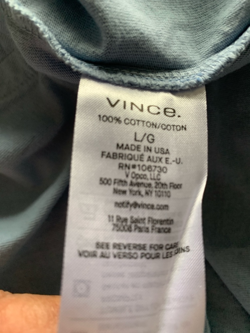 Vince Garment Dyed Crewneck Tee Short Sleeve
Color:
Washed Country Sky - Picture 5 of 8